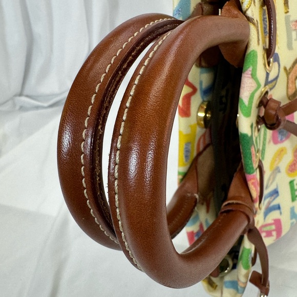 Dooney and Bourke Rainbow Print Y2K Two Way Bag and Matching Wristlet - Picture 8 of 14